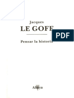 Le Goff - Pensar La Historia PDF