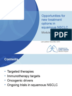 Opportunities For New Treatment Options in Squamous NSCLC: Last Updated: December 2016