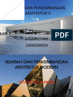 (Dedy Reynaldi) Sejarah Dan Perkembangan Arsitektur Modern