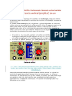 Ganancia Vertical Volt/Div. Osciloscopio. Ganancia Vertical Variable