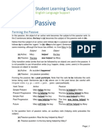 The Passive: Student Learning Support