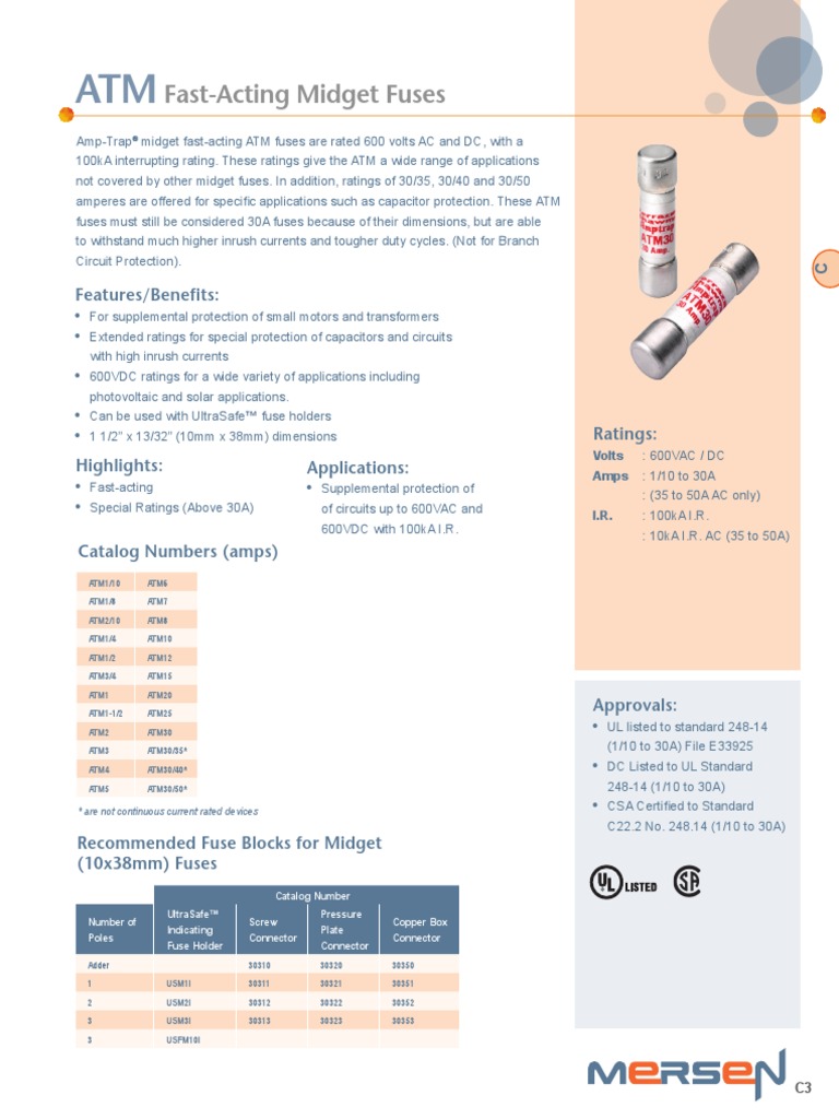Low Voltage Fuse | PDF | Fuse (Electrical) | Electrical Components
