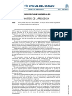 Real Decreto 563/2010, de 7 de mayo, por el que se aprueba el Reglamento de artículos pirotécnicos y cartuchería.