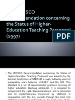 The 1997 Recommendation's Relevance in The Age of Higher E-Learning