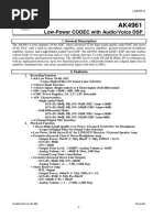 Low-Power CODEC With Audio/Voice DSP: 1. General Description