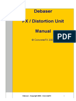 Debaser FX / Distortion Unit Manual: © Concretefx 2003