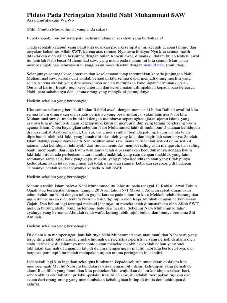 Teks Pidato Bahasa Inggris Tentang Akhlakul Karimah