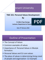 08.2.2018 TMC 321personal Values Adaevelopment-Dr George PDF