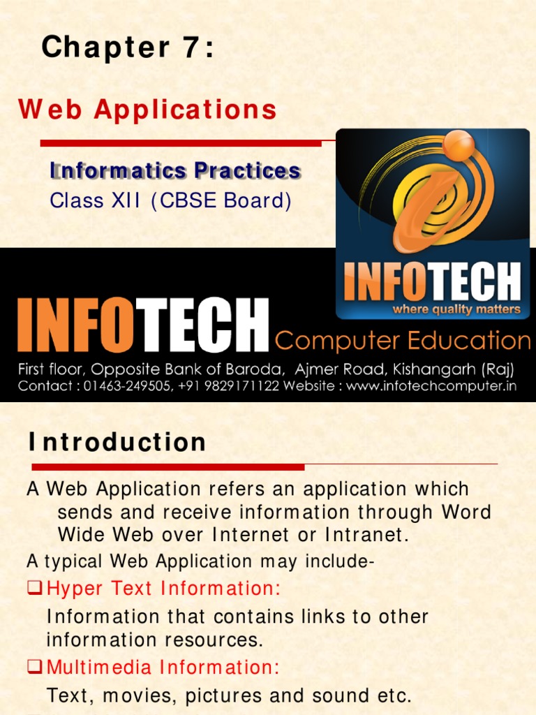 Chapter 7-WebApplication Final | PDF | Html Element | Html