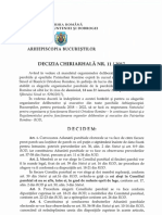 DECIZIA CHIRIARHALĂ de Convocare A Adunării Parohiale Electorale