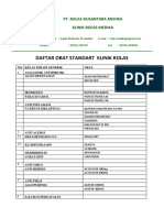 Daftar Obat Standart Klinik Rolas