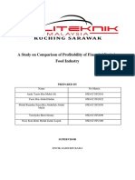 A Study On Comparison of Profitability of Financial Ratio in Food Industry-1