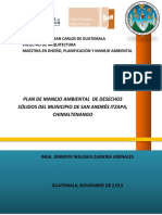 Plan de Manejo Ambiental de Desechos Sólidos de San Andrés Itzapa