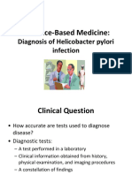 Diagnosis of Helicobacter Pylori Infection