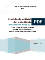 Estructuración Actividades