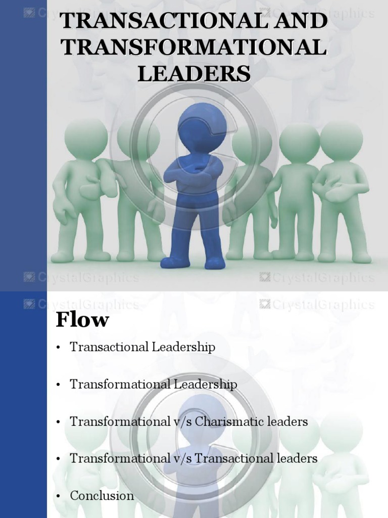 Transactional vs Transformational Leadership | PDF | Transformational ...