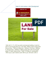LAND PLOT for Sale JV-Joint-Venture Joint Development for Builder Developer in India 