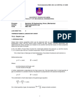 Boyle's Law Lab Sheet