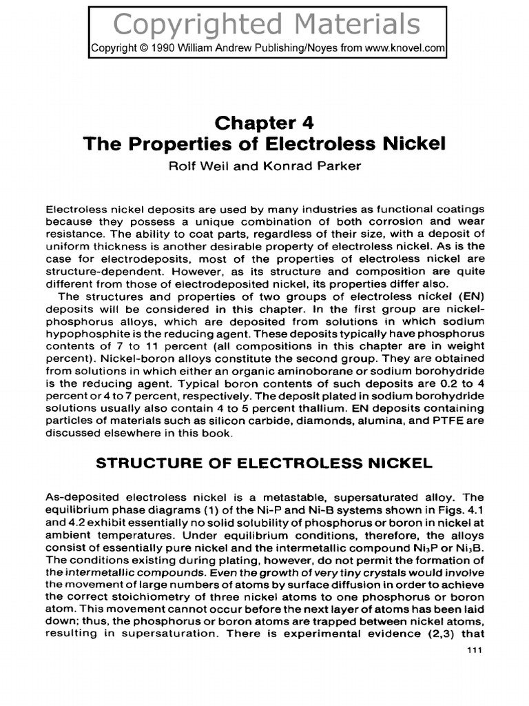 04 Properties of Electroless Nickel Plate | PDF | Wear | Corrosion