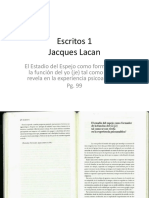 J. Lacan. Escritos 1 Estadio Del Espejo