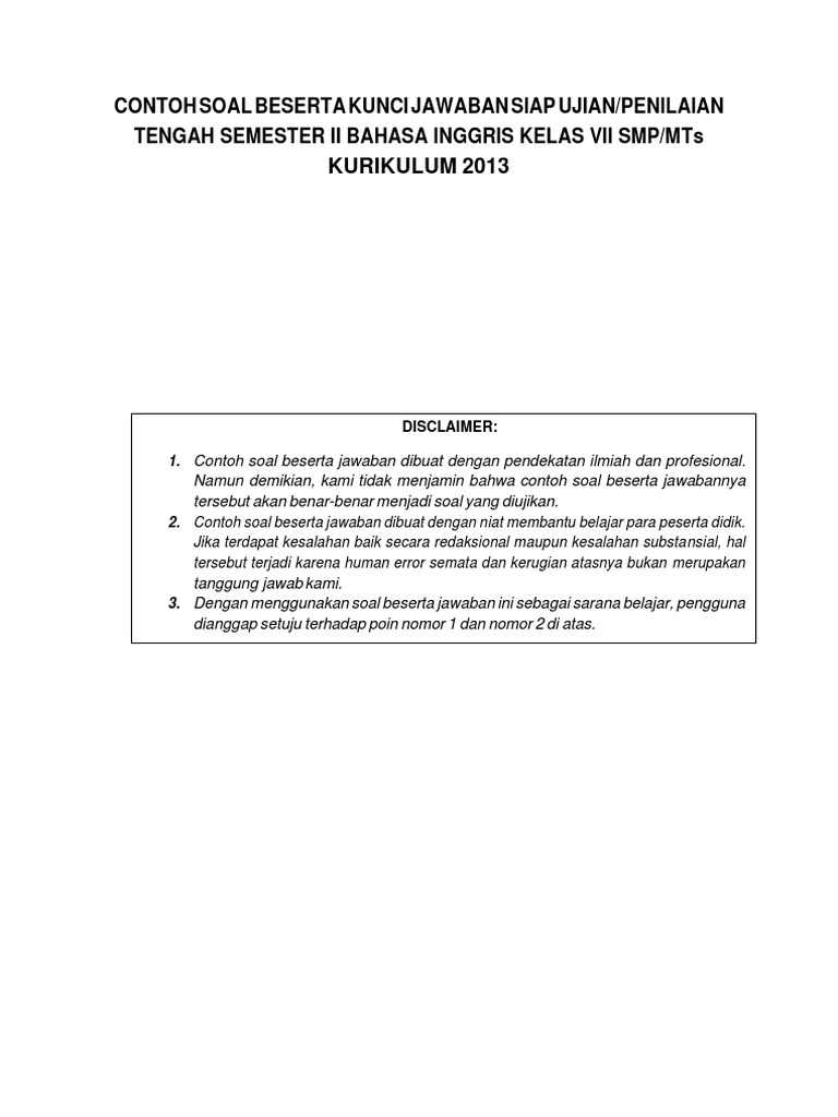 107+ Contoh Soal Singular And Plural Kelas 7 + Penjelasan