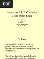 Improving A PID Controller Using Fuzzy Logic