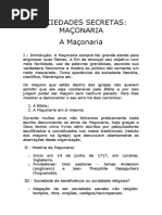 Sociedade Secreta - Maçonaria