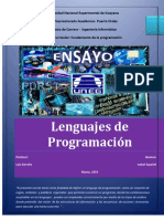 Ensayo de Lenguaje de Programación :Student Español 