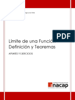 1.1. Límite de Una Función, Definición y Teoremas.
