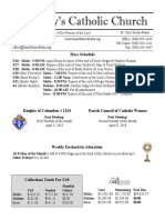 St. Mary's Catholic Church: Mass Schedule