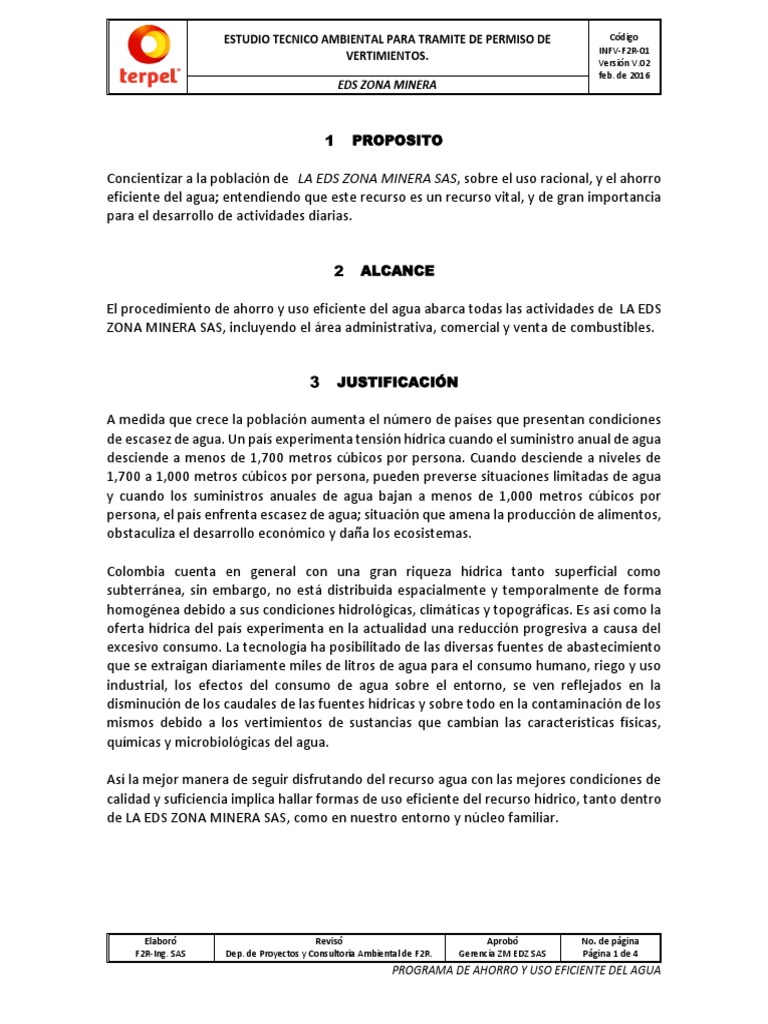 Ahorro y Uso Eficiente del Agua | PDF | Escasez de agua | Agua
