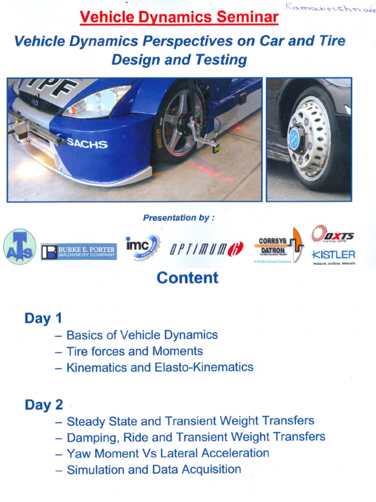 Vehicle Dynamics 12 | PDF