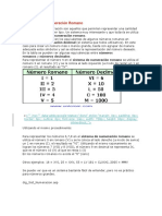 El Sistema de Numeración Romano