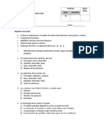 Prueba Lenguaje y Comunicación