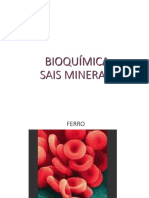 Bioquimica Sais Minerais Ferro Calcio Calcio Iodo