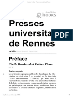 La Folie - Préface - Presses Universitaires de Rennes