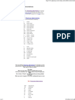 Prescription Abbreviations Used in Pharmacy