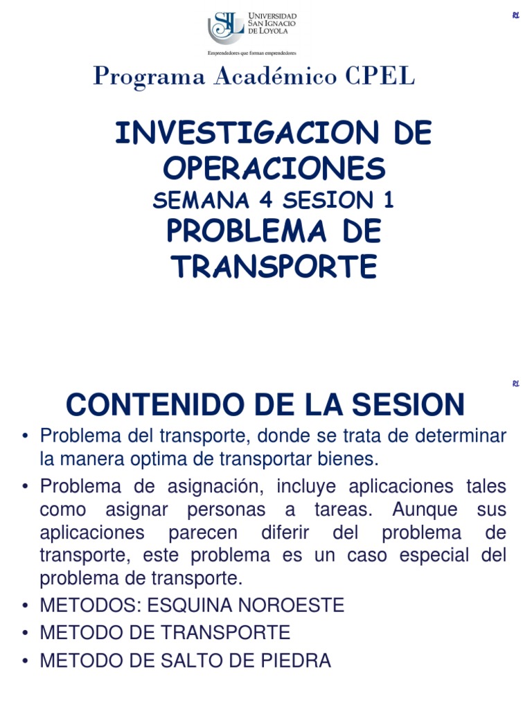 Métodos para Resolver Problemas de Transporte | PDF | Transporte ...