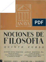 Nociones de Filosofía Quinto curso - Gustavo Bueno & Leoncio Martinez
