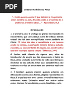 Voltando Ao Primeiro Amor