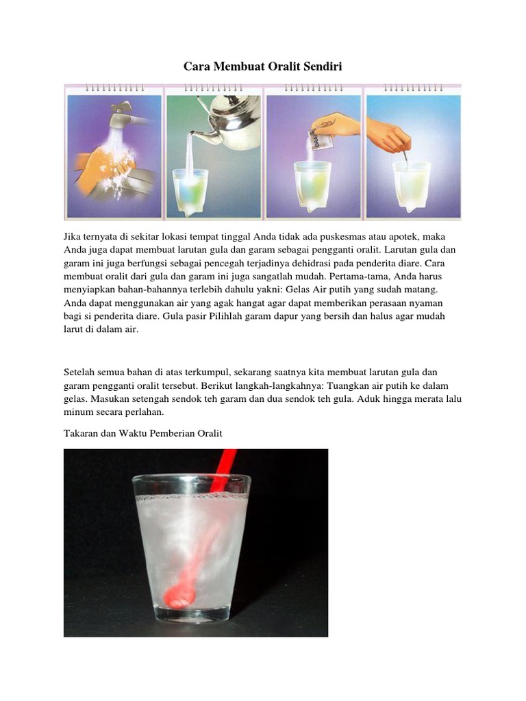 Membuat Cairan Oralit