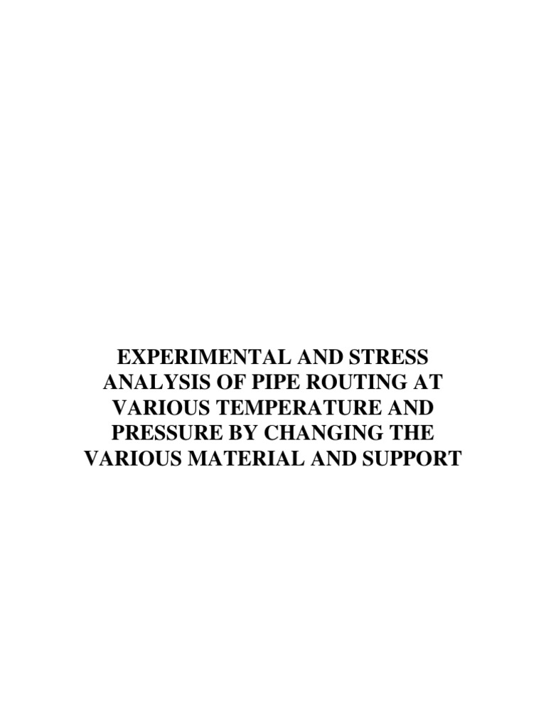 14.experimental and Stress Analysis of Pipe Routing at Various ...