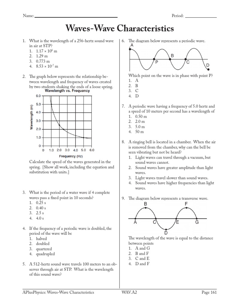 Wave Characteristics and Calculations | PDF | Waves | Frequency