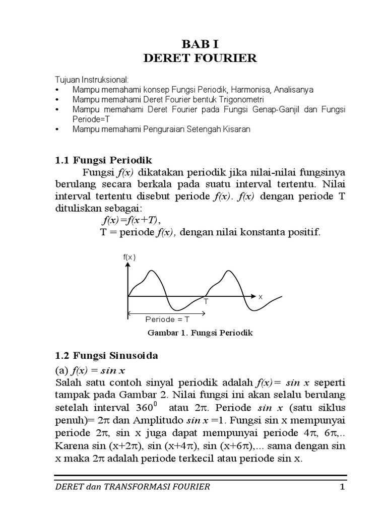 Bab I Ii Transformasi Fourier Pdf