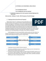 Lingkungan Internal Dan Eksternal Organisasi