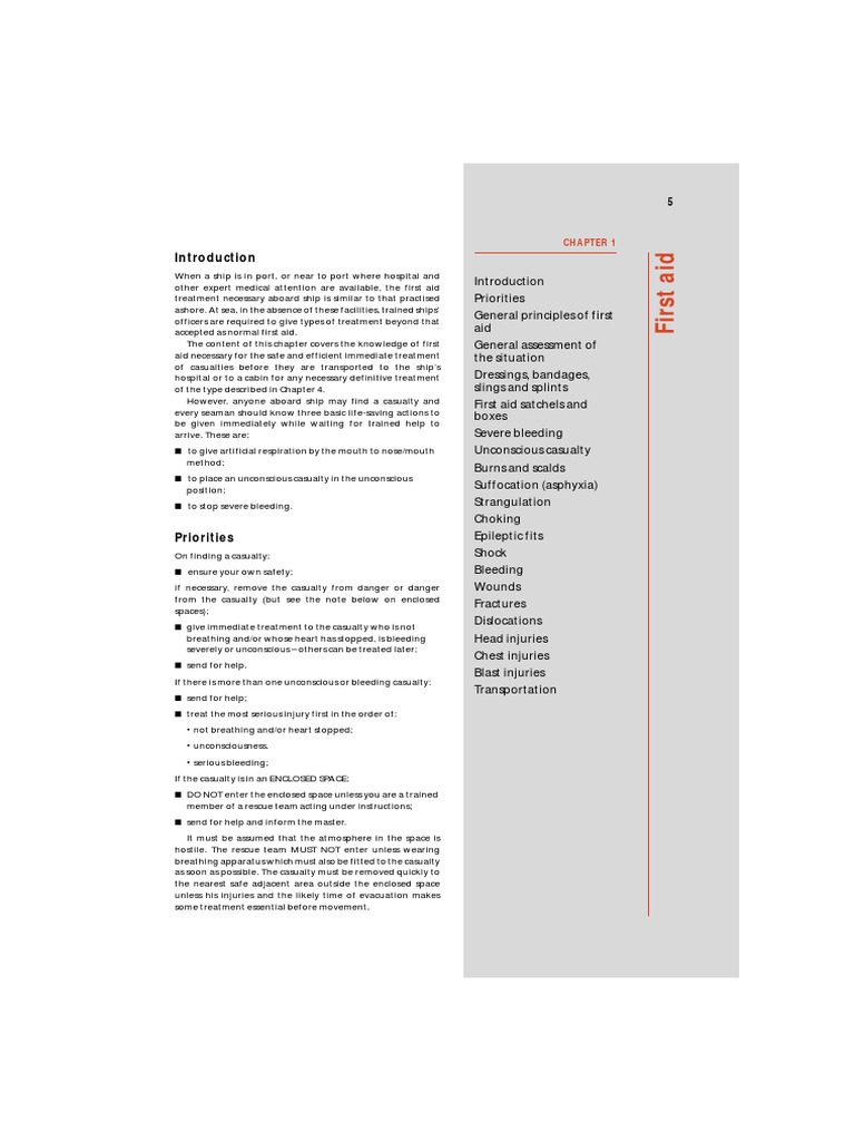 Captain Medical Guide | PDF | Bleeding | First Aid