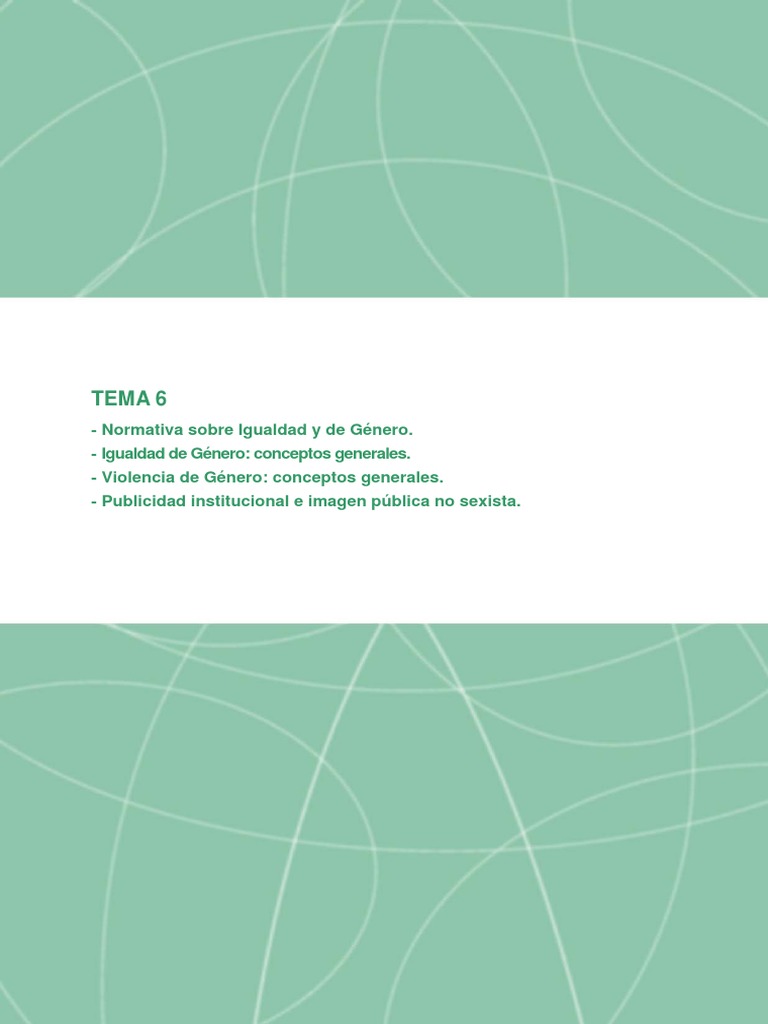 La Igualdad de Género II PDF | PDF | Igualdad de género | Estudios de ...