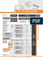 Through-Hole .025" SQ Post Header: TSW HTSW - 1 - 2