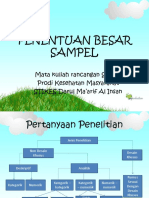 Penentuan Besar Sampel