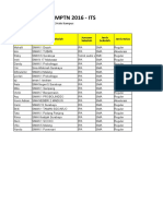 Data SNMPTN 2016 